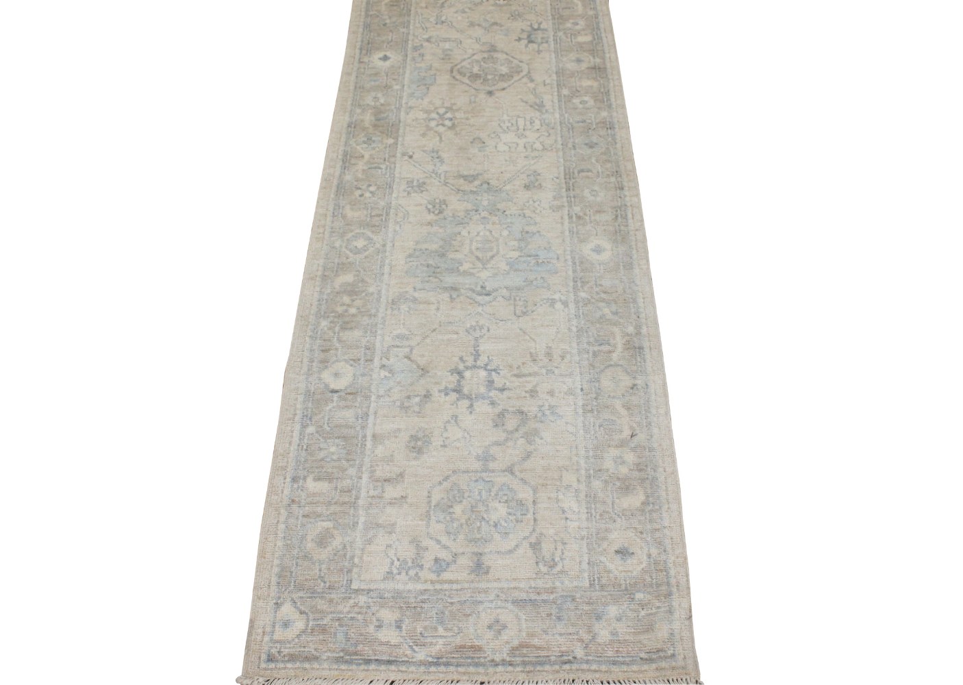 10 ft. Runner Oushak Hand Knotted Wool Area Rug - MR028778