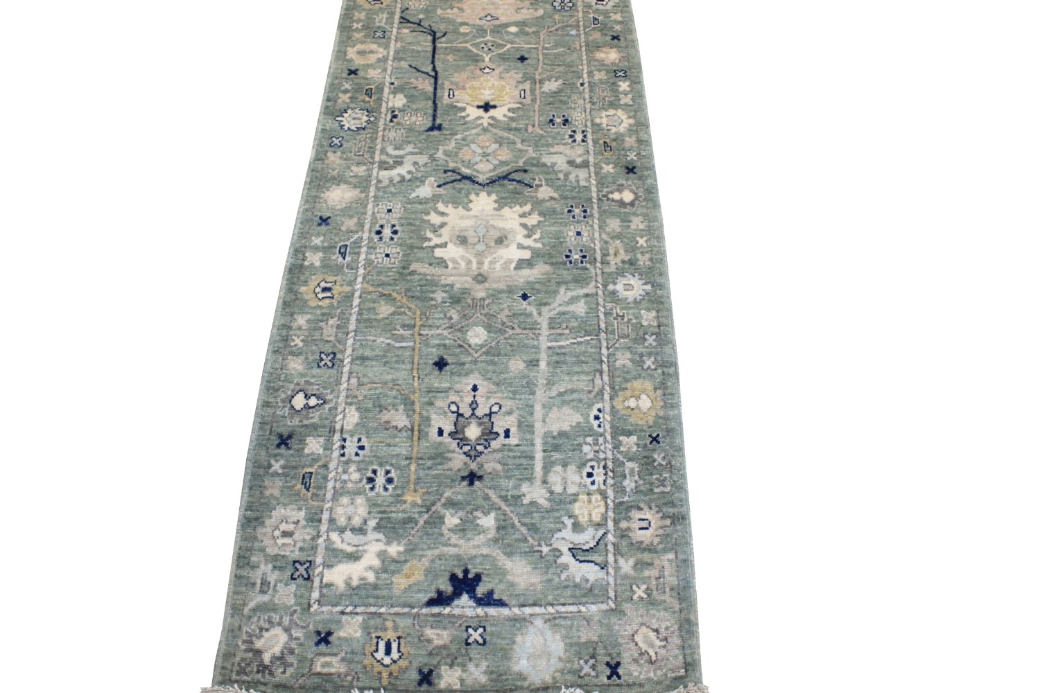 8 ft. Runner Oushak Hand Knotted Wool Area Rug - MR028783