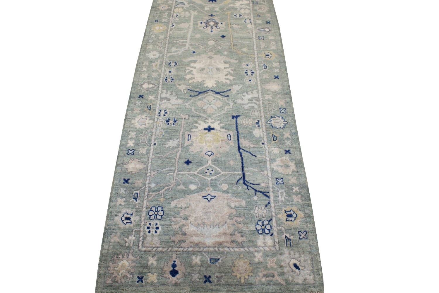 8 ft. Runner Oushak Hand Knotted Wool Area Rug - MR028783