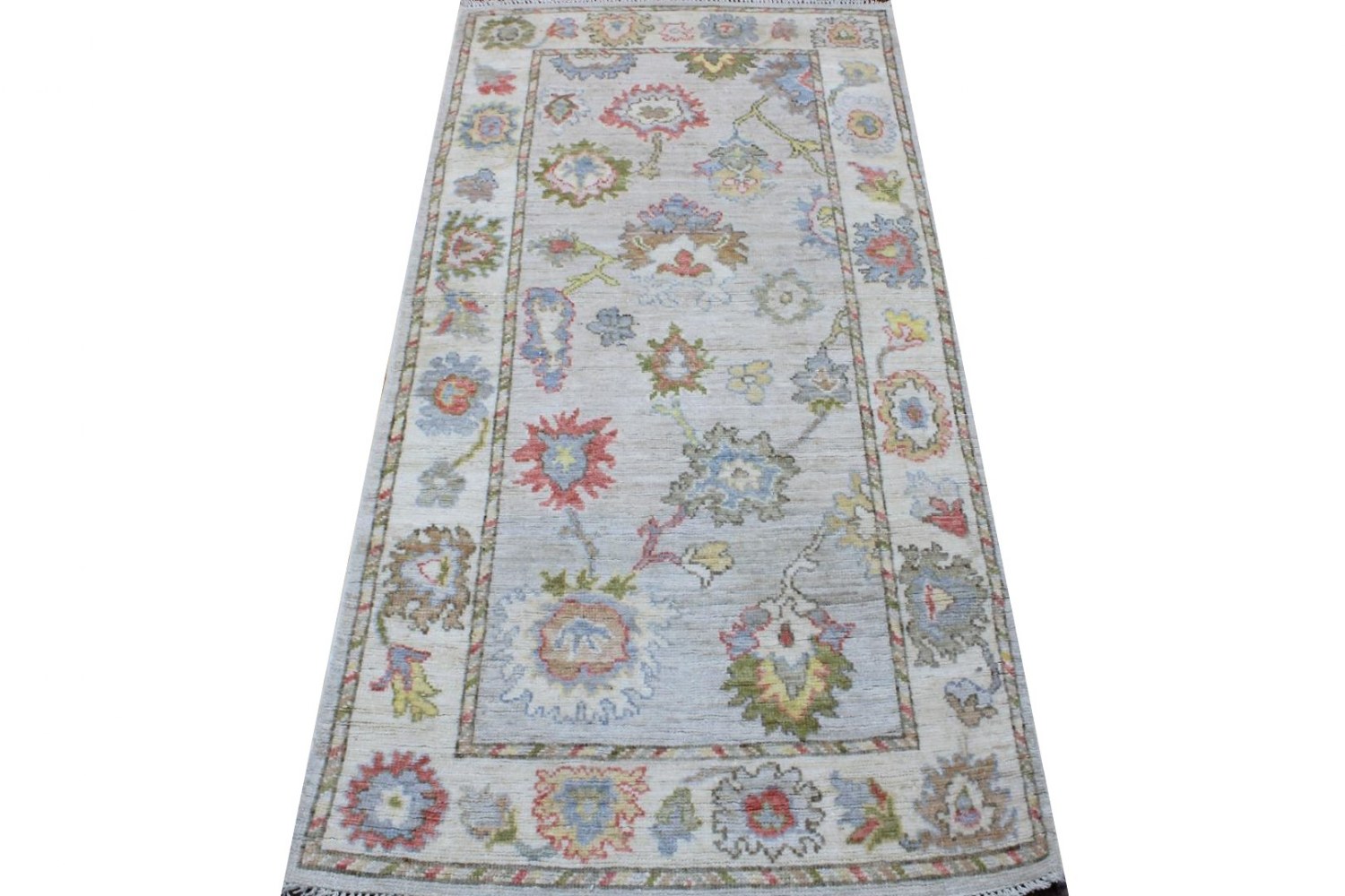 6 ft. Runner Oushak Hand Knotted Wool Area Rug - MR028784