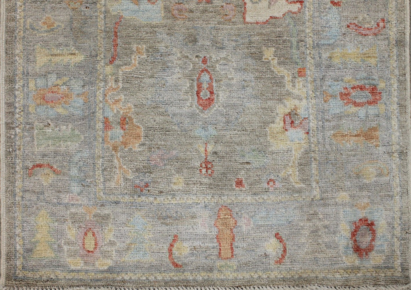 10 ft. Runner Oushak Hand Knotted Wool Area Rug - MR028793