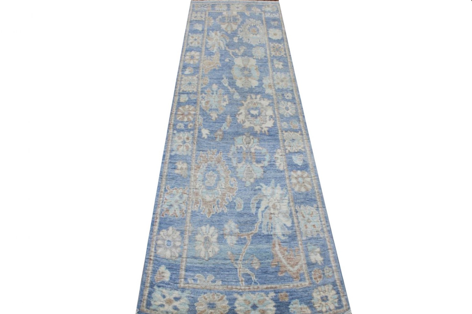 8 ft. Runner Oushak Hand Knotted Wool Area Rug - MR028798