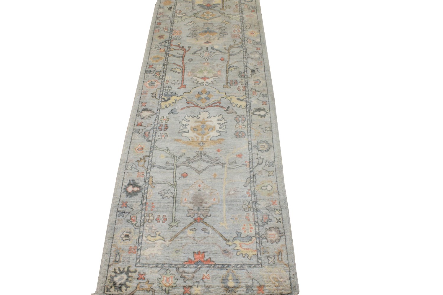 10 ft. Runner Oushak Hand Knotted Wool Area Rug - MR028799