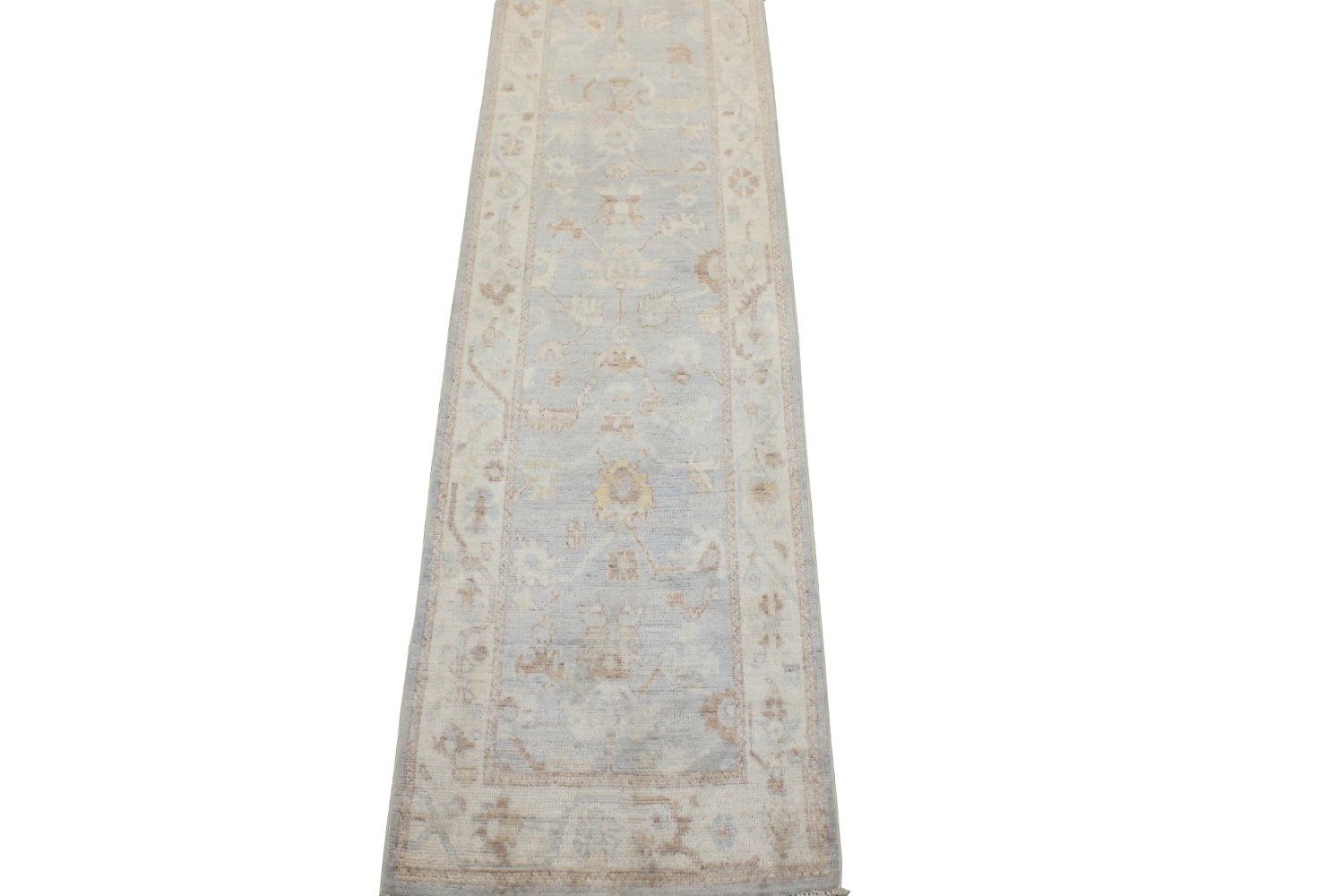 12 ft. Runner Oushak Hand Knotted Wool Area Rug - MR028801