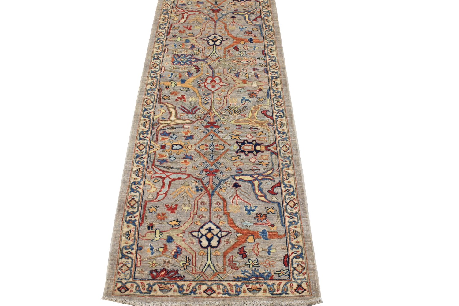 8 ft. Runner Aryana & Antique Revivals Hand Knotted Wool Area Rug - MR028804