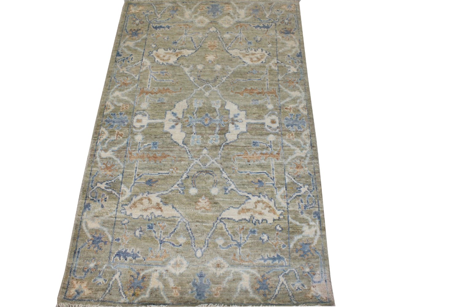 3x5 Oushak Hand Knotted Wool Area Rug - MR028808