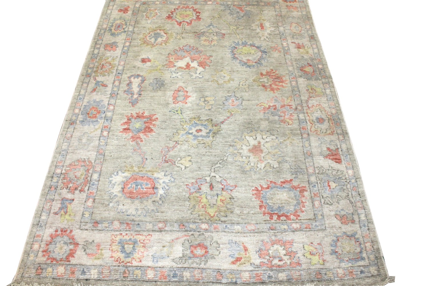 5x7/8 Oushak Hand Knotted Wool Area Rug - MR028814