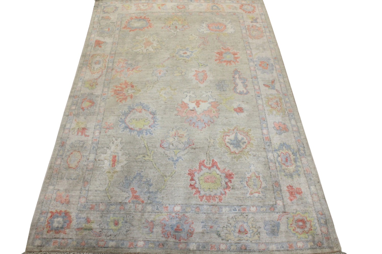 5x7/8 Oushak Hand Knotted Wool Area Rug - MR028814