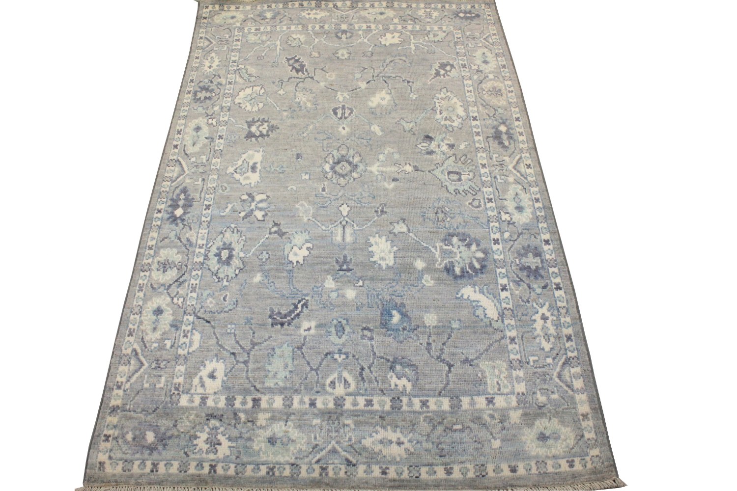 4x6 Oushak Hand Knotted Wool Area Rug - MR028822
