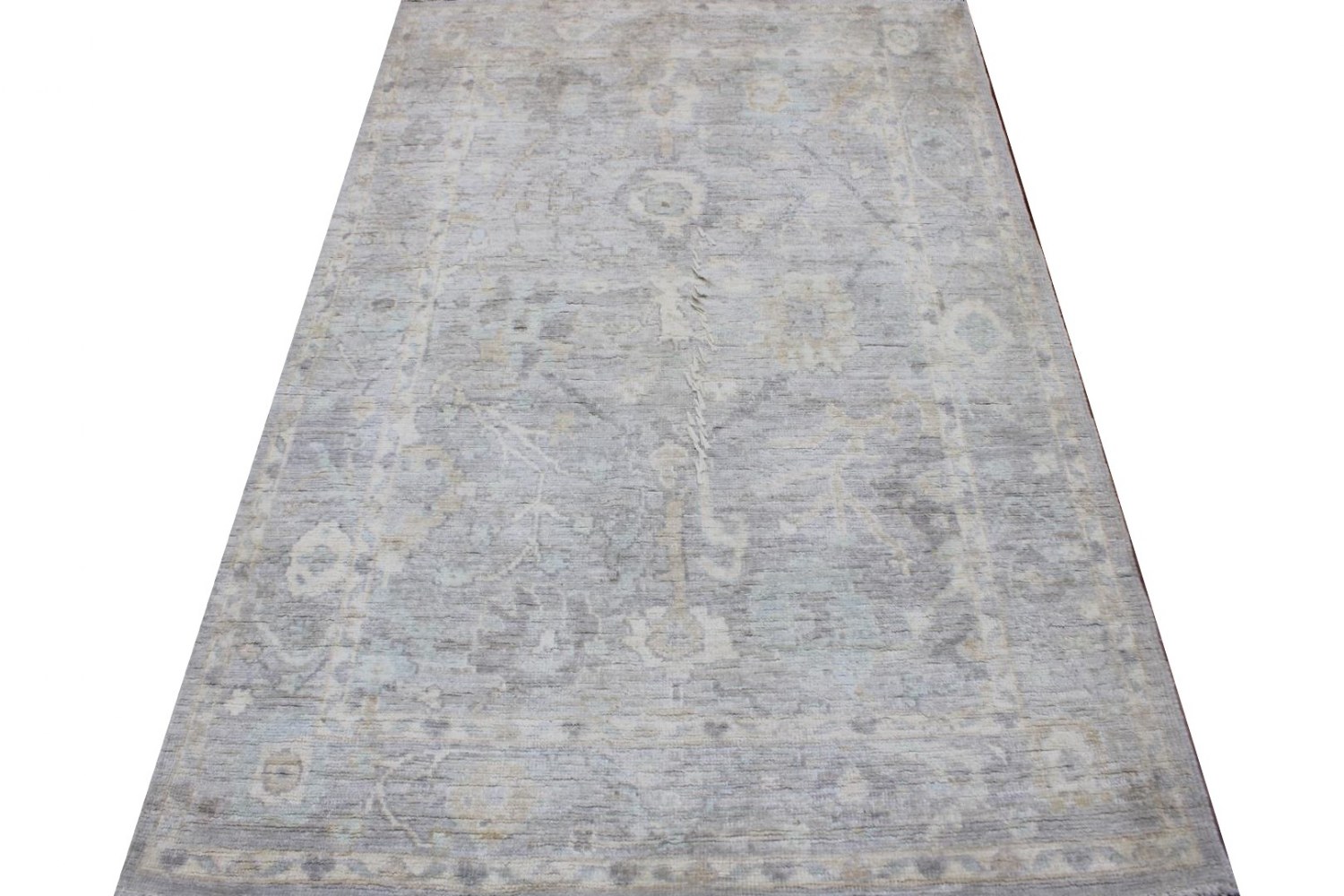 4x6 Oushak Hand Knotted Wool Area Rug - MR028823