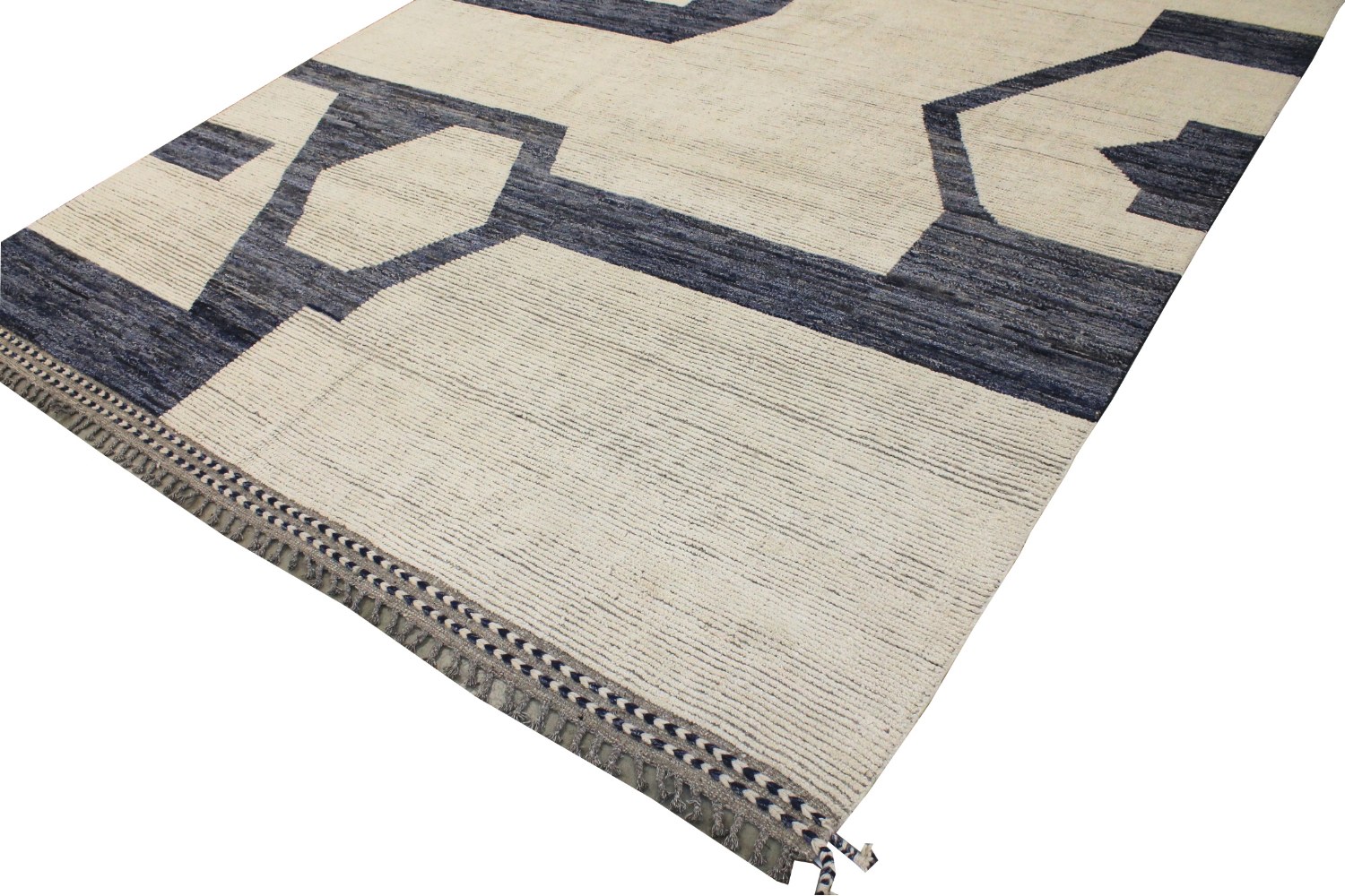 10x14 Tribal Hand Knotted Wool Area Rug - MR028827