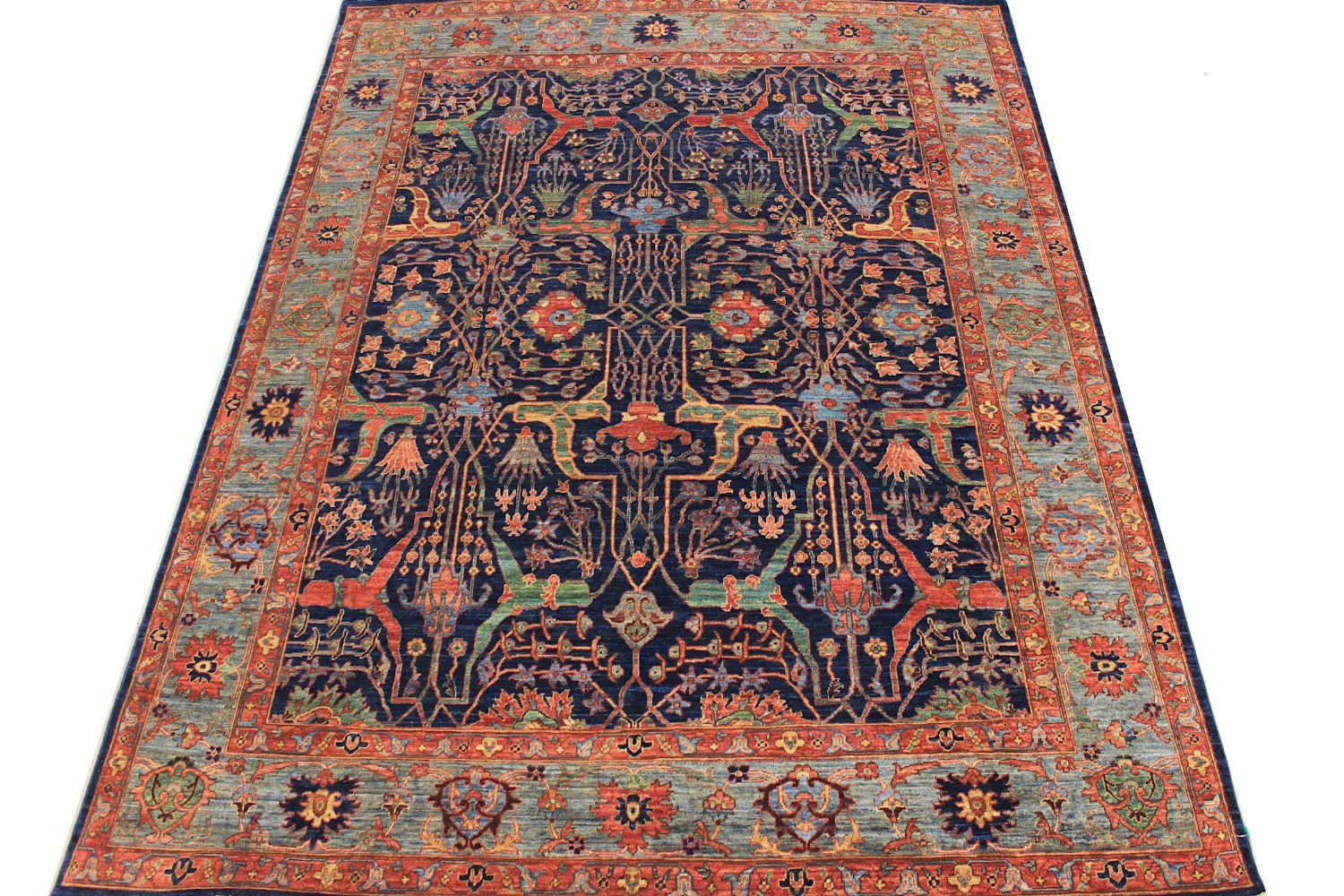 8x10 Aryana & Antique Revivals Hand Knotted Wool Area Rug - MR028842