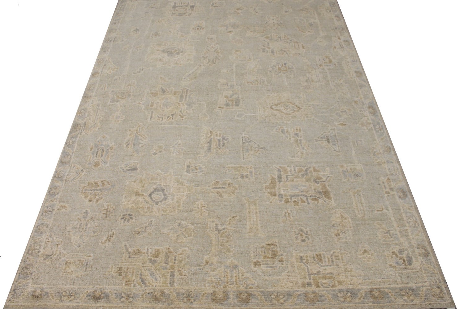 10x14 Oushak Hand Knotted Wool Area Rug - MR028902