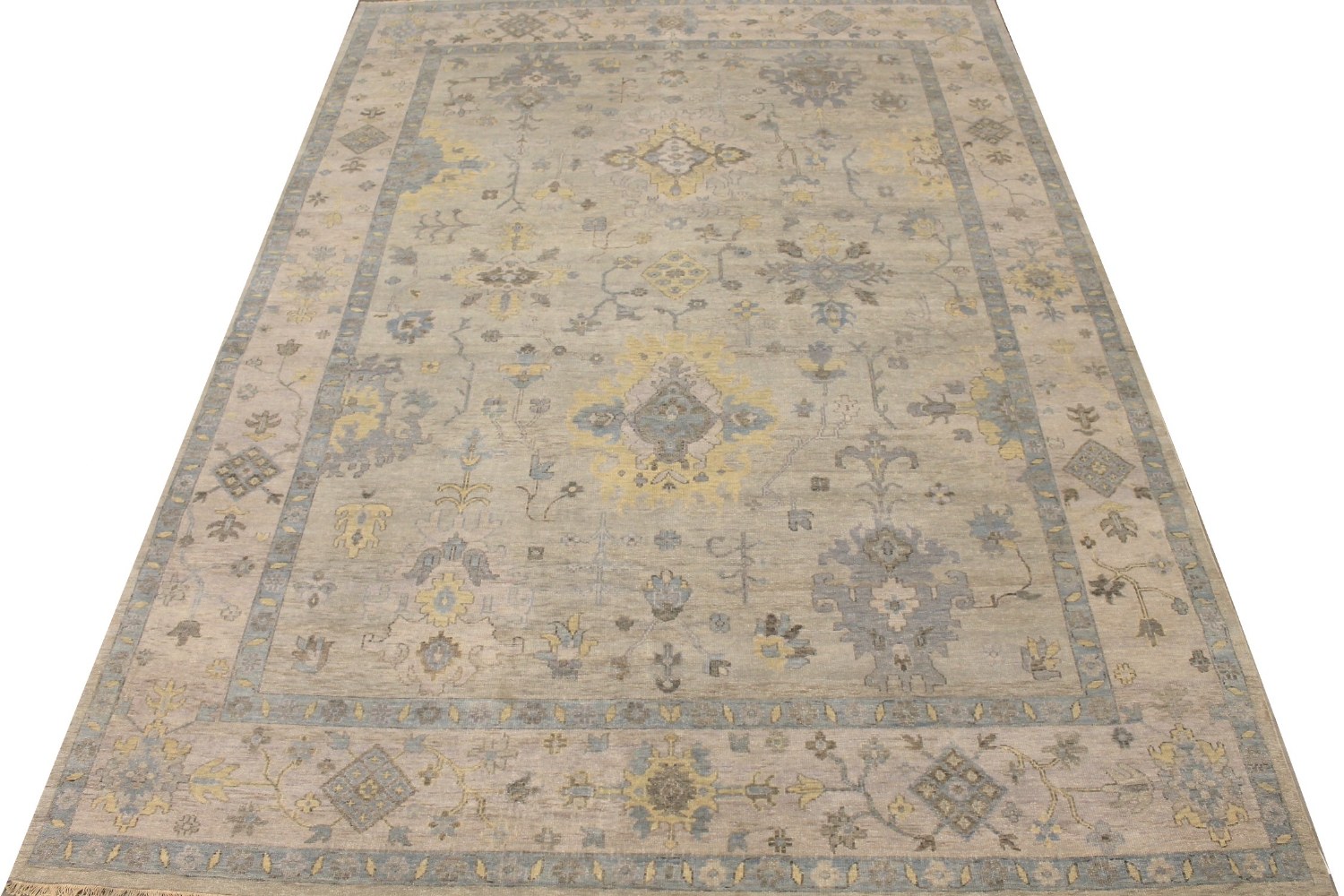 10x14 Oushak Hand Knotted Wool Area Rug - MR028923