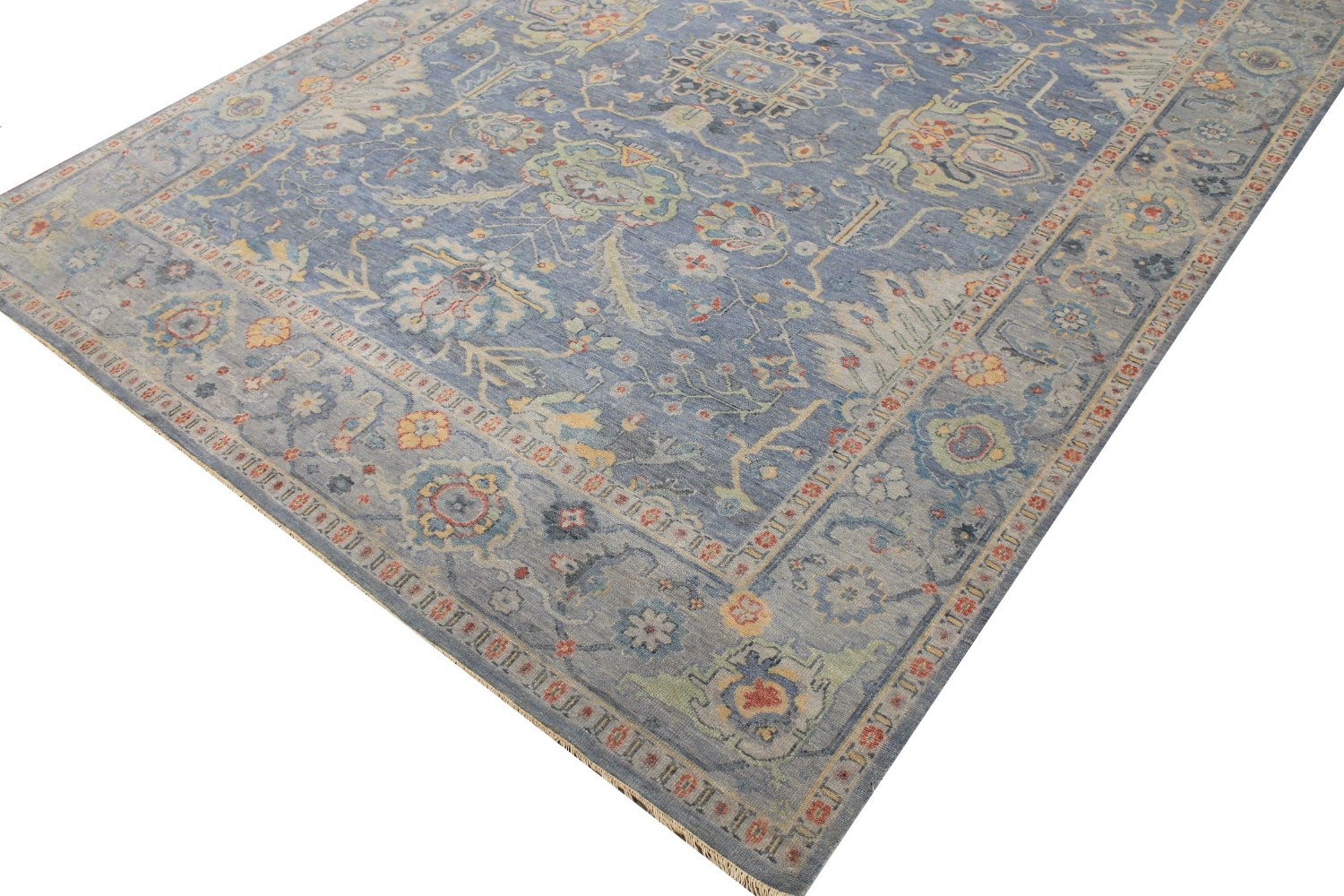 9x12 Oushak Hand Knotted Wool Area Rug - MR028925