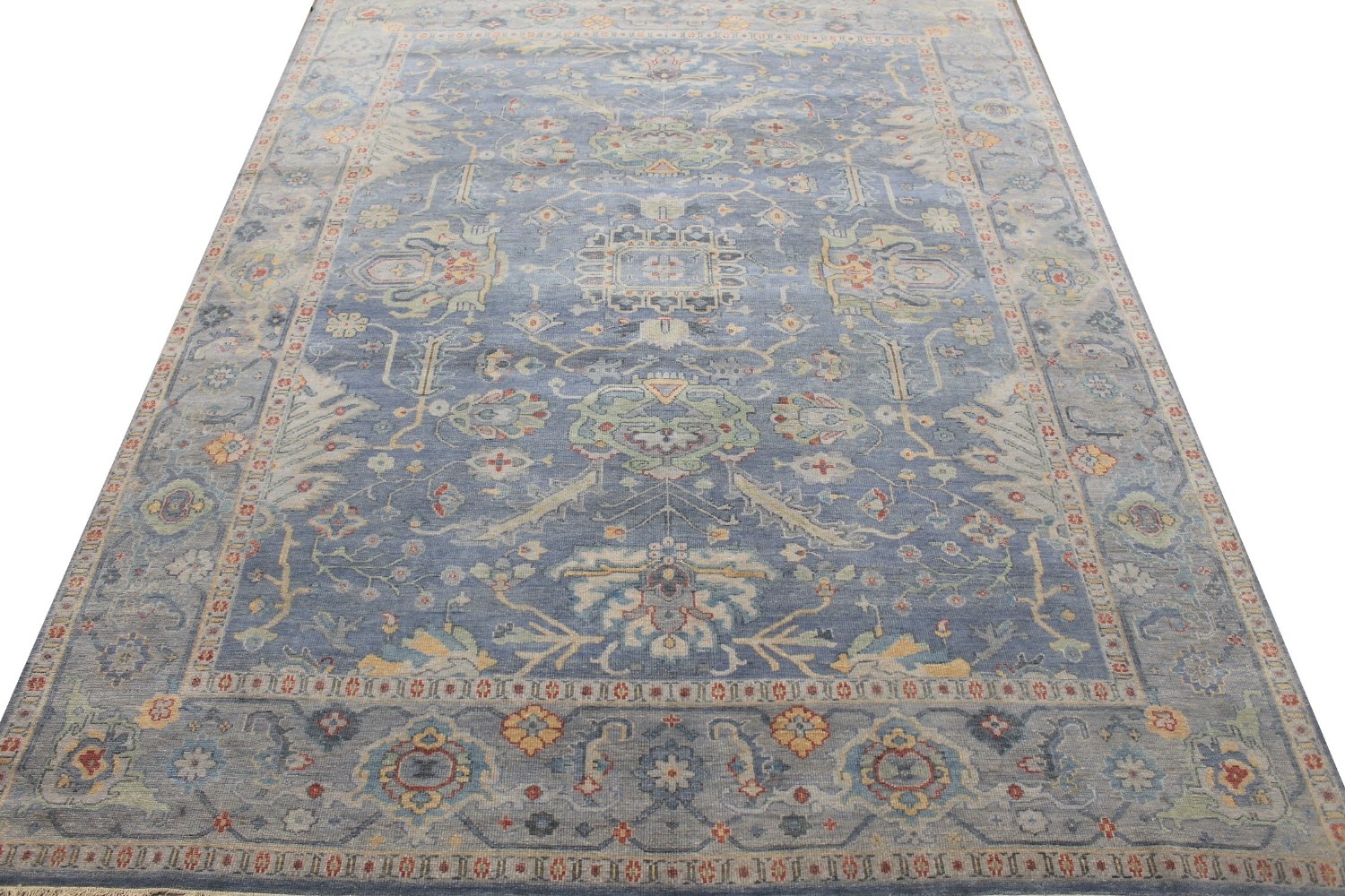 9x12 Oushak Hand Knotted Wool Area Rug - MR028925