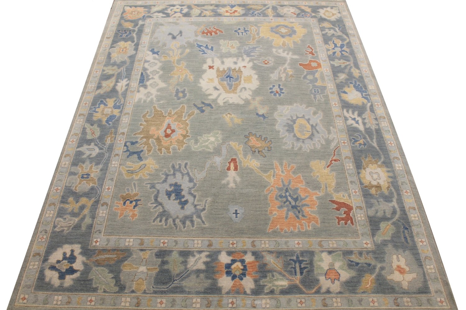 9x12 Oushak Hand Knotted Wool Area Rug - MR028928