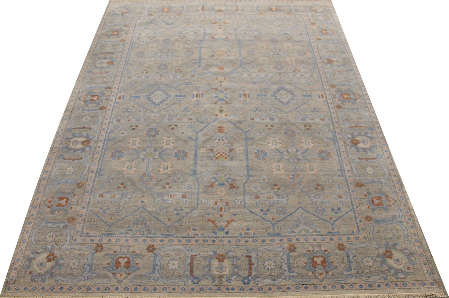 9x12 Oushak Hand Knotted Wool Area Rug - MR028929