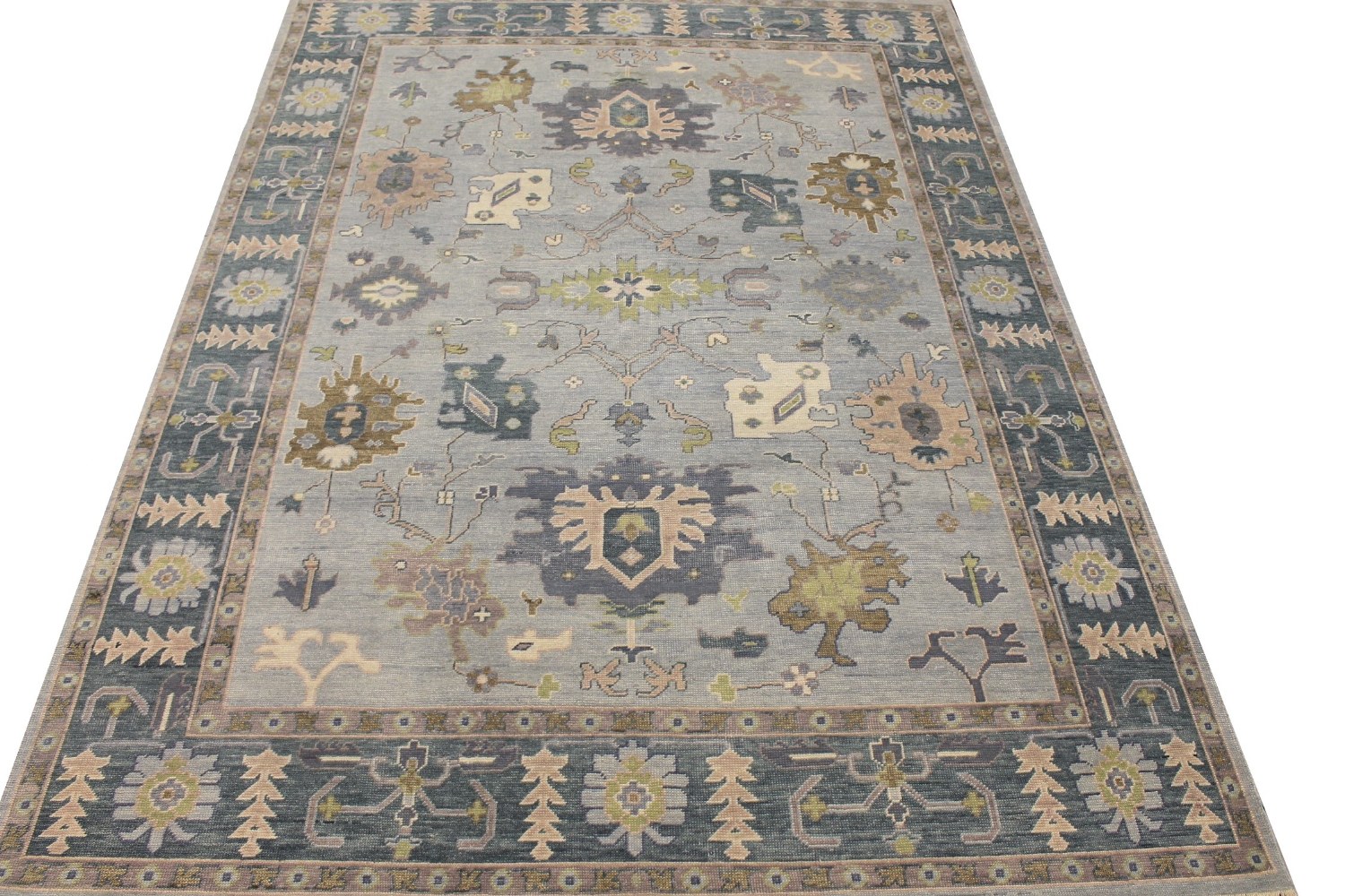 9x12 Oushak Hand Knotted Wool Area Rug - MR028930