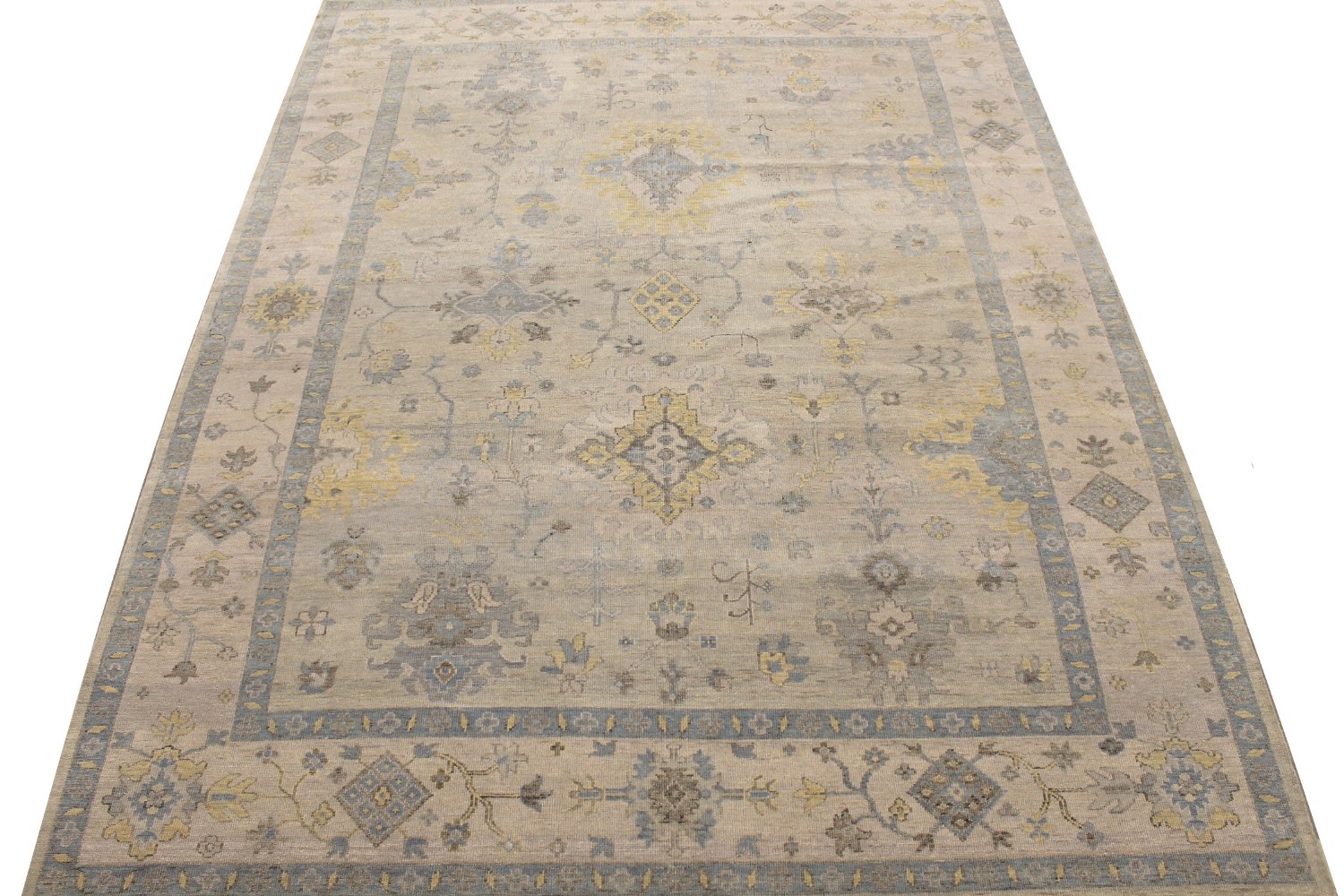 9x12 Oushak Hand Knotted Wool Area Rug - MR028931