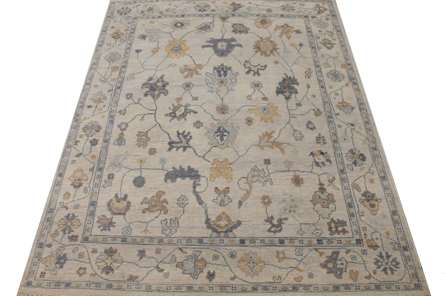 8x10 Oushak Hand Knotted Wool Area Rug - MR028932