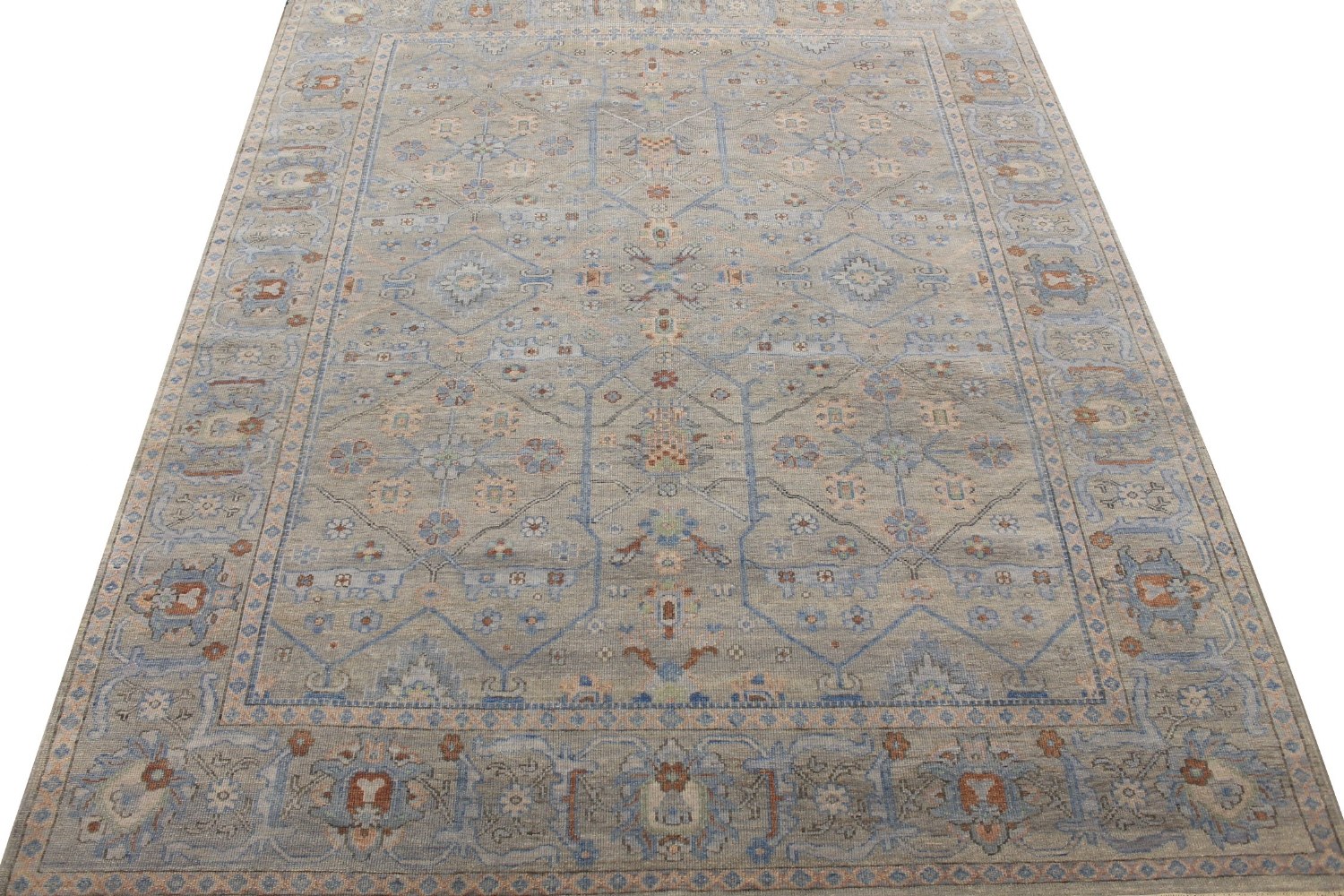 8x10 Oushak Hand Knotted Wool Area Rug - MR028933