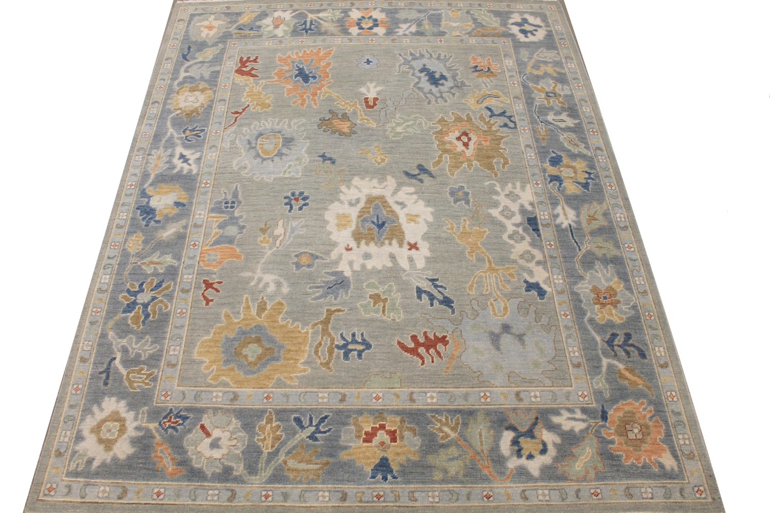 8x10 Oushak Hand Knotted Wool Area Rug - MR028934