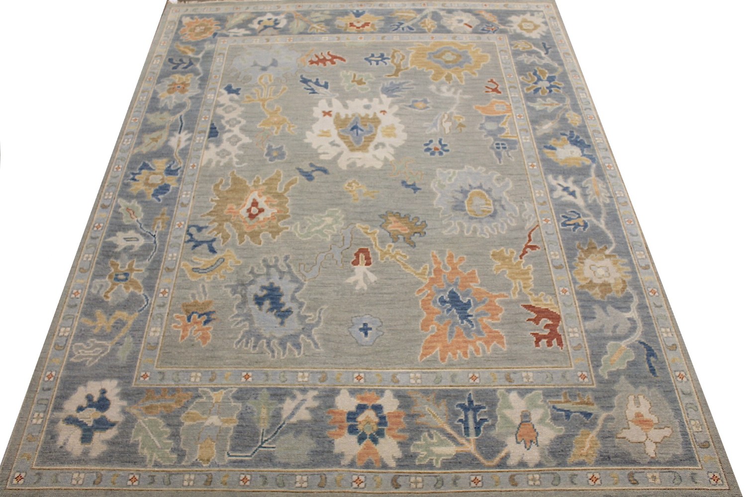 8x10 Oushak Hand Knotted Wool Area Rug - MR028934