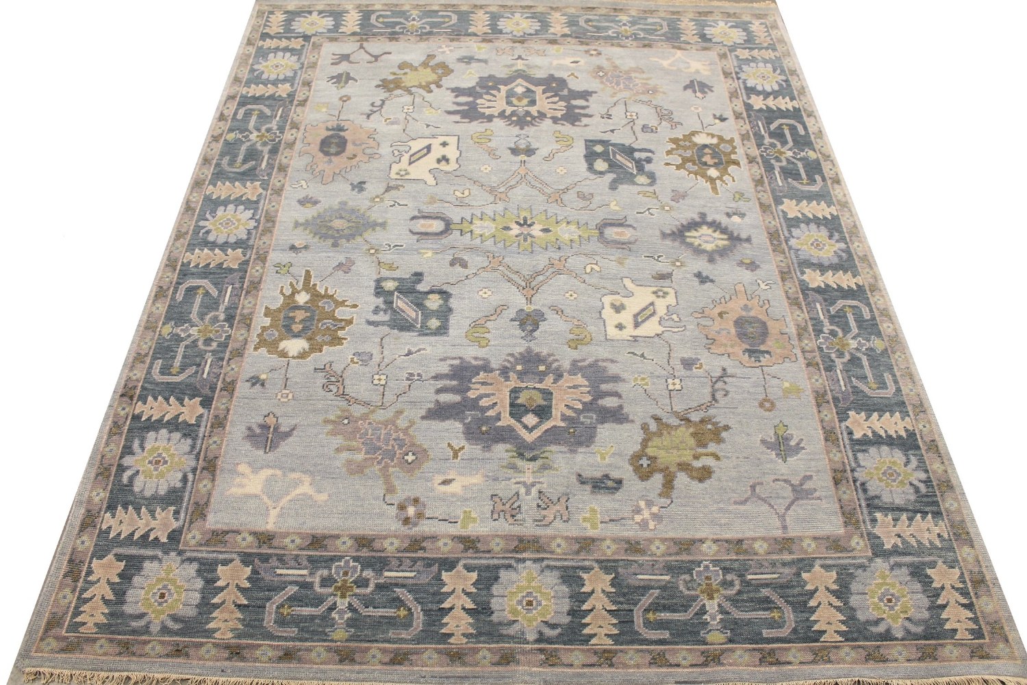 8x10 Oushak Hand Knotted Wool Area Rug - MR028936