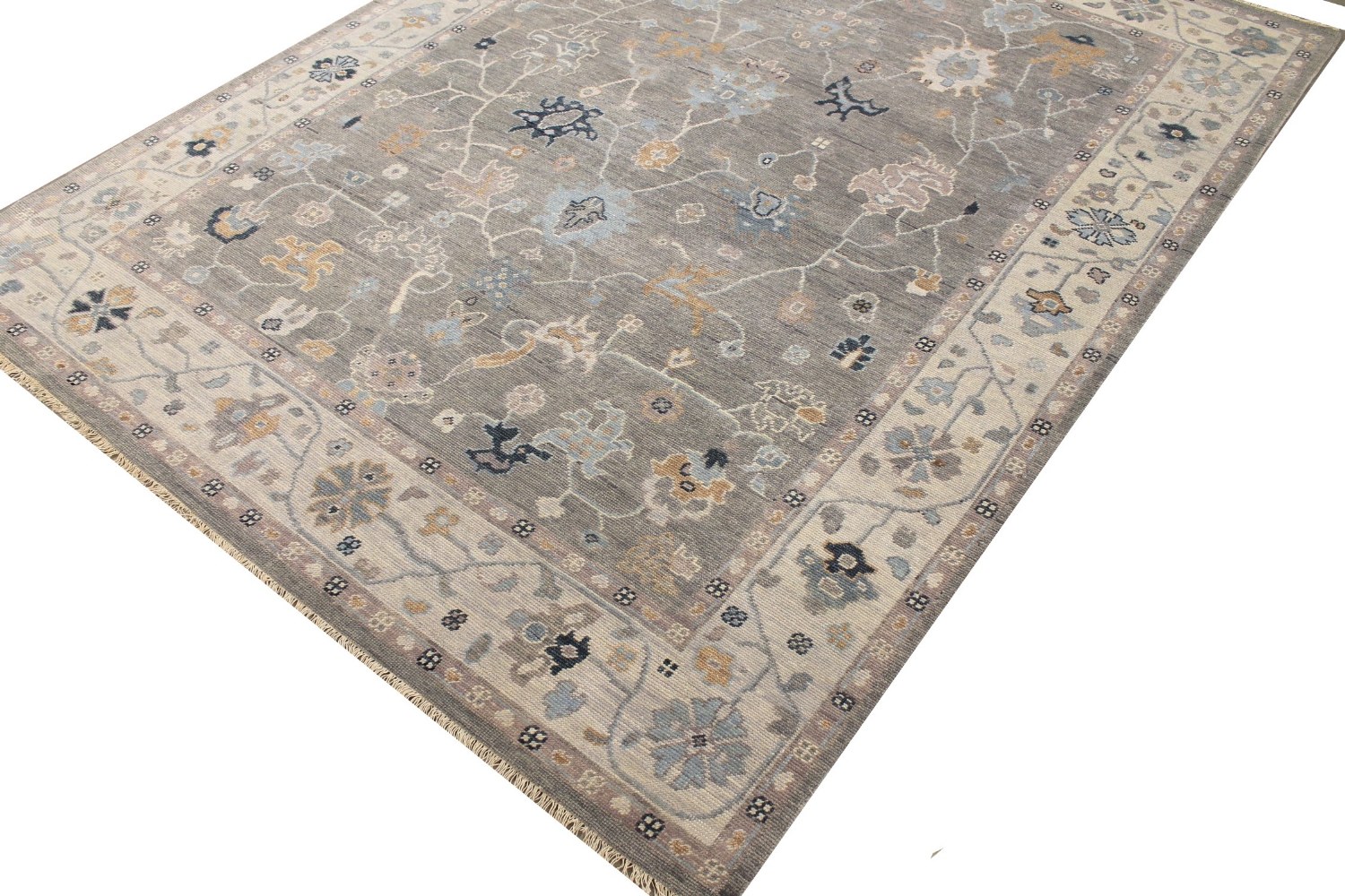 8x10 Oushak Hand Knotted Wool Area Rug - MR028938