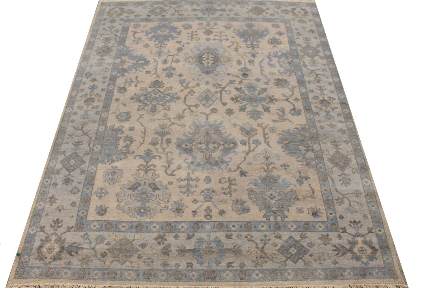 9x12 Oushak Hand Knotted Wool Area Rug - MR028940