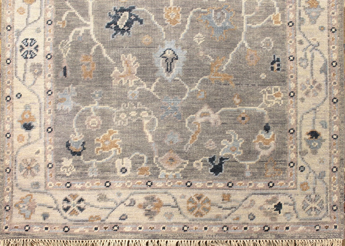 4x6 Oushak Hand Knotted Wool Area Rug - MR028941