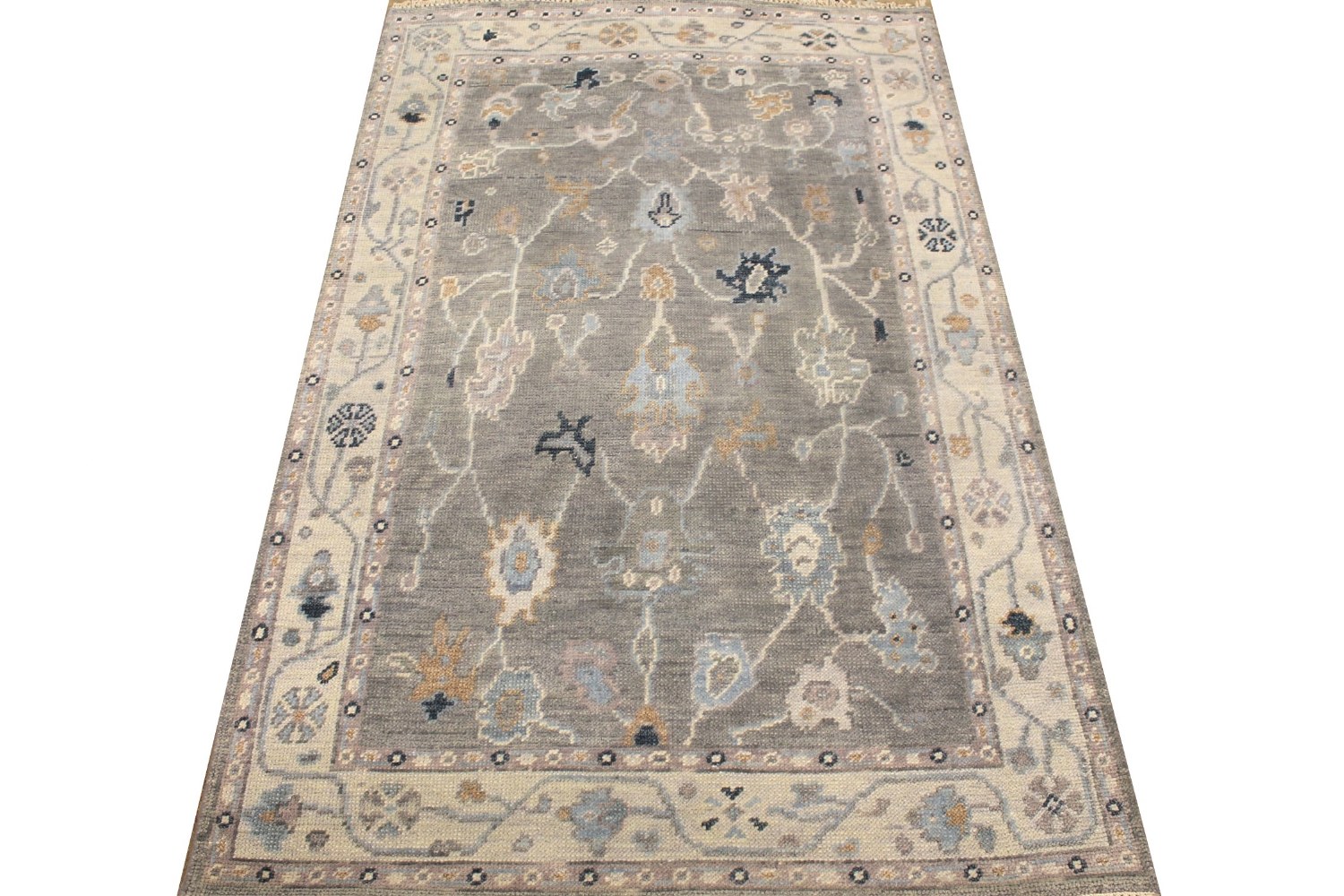 4x6 Oushak Hand Knotted Wool Area Rug - MR028941