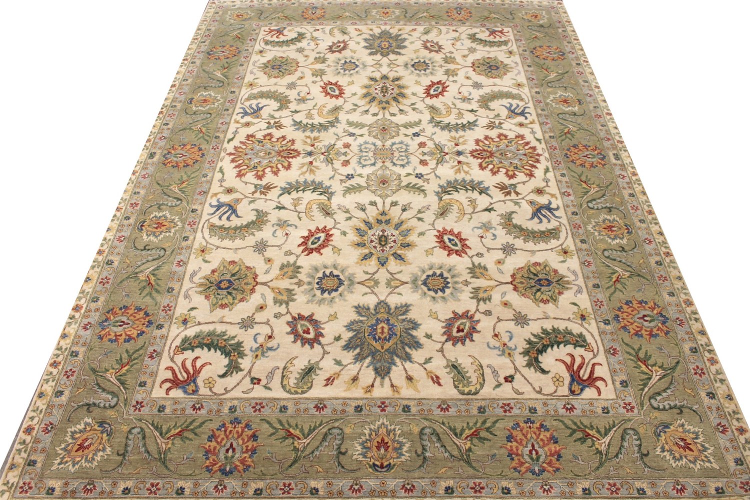 10x14 Traditional Hand Knotted Wool Area Rug - MR028952