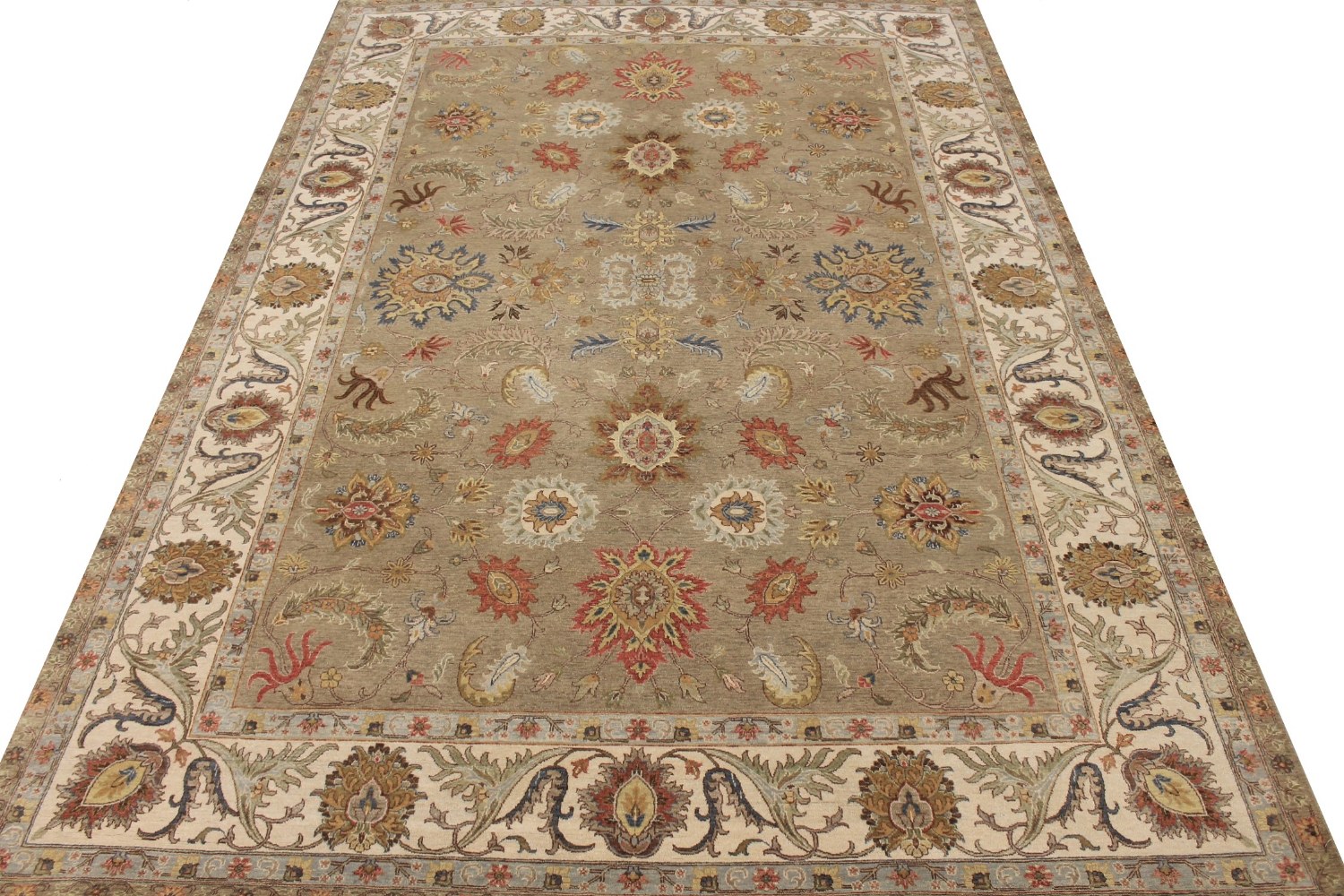 10x14 Traditional Hand Knotted Wool Area Rug - MR028953