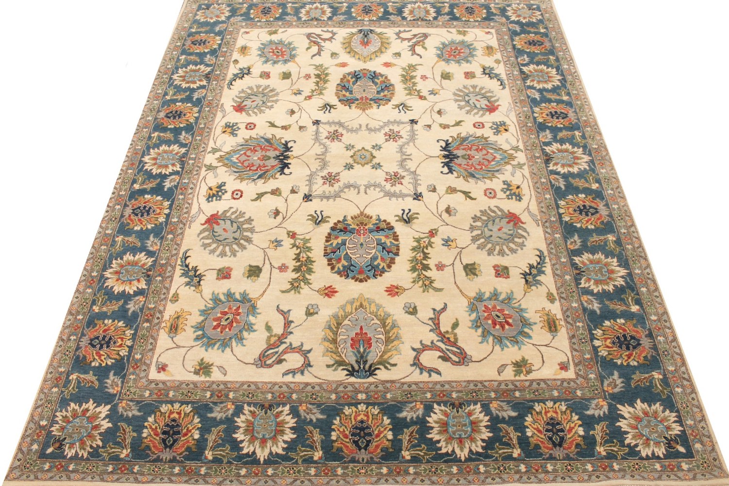 9x12 Traditional Hand Knotted Wool Area Rug - MR028955