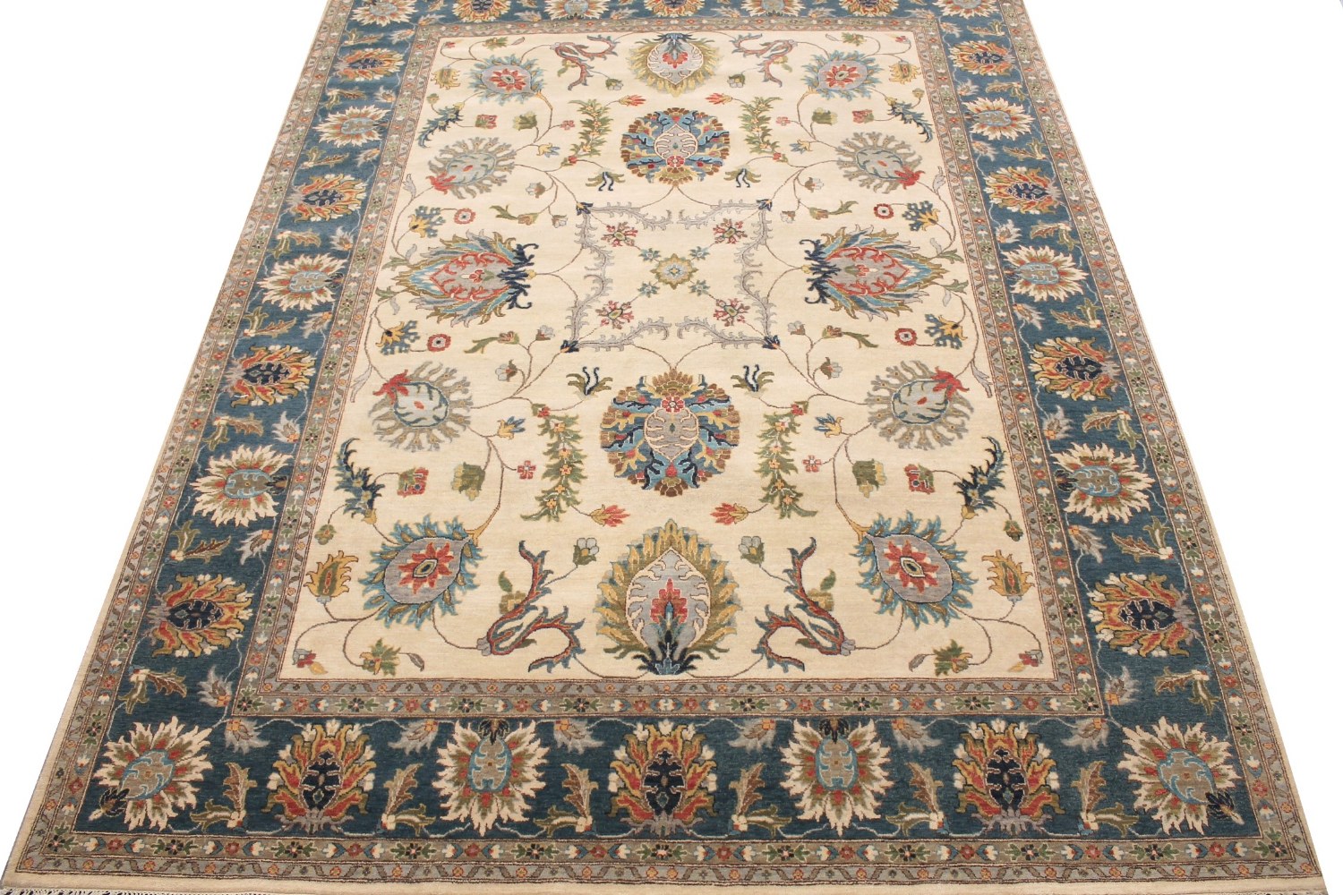 9x12 Traditional Hand Knotted Wool Area Rug - MR028955