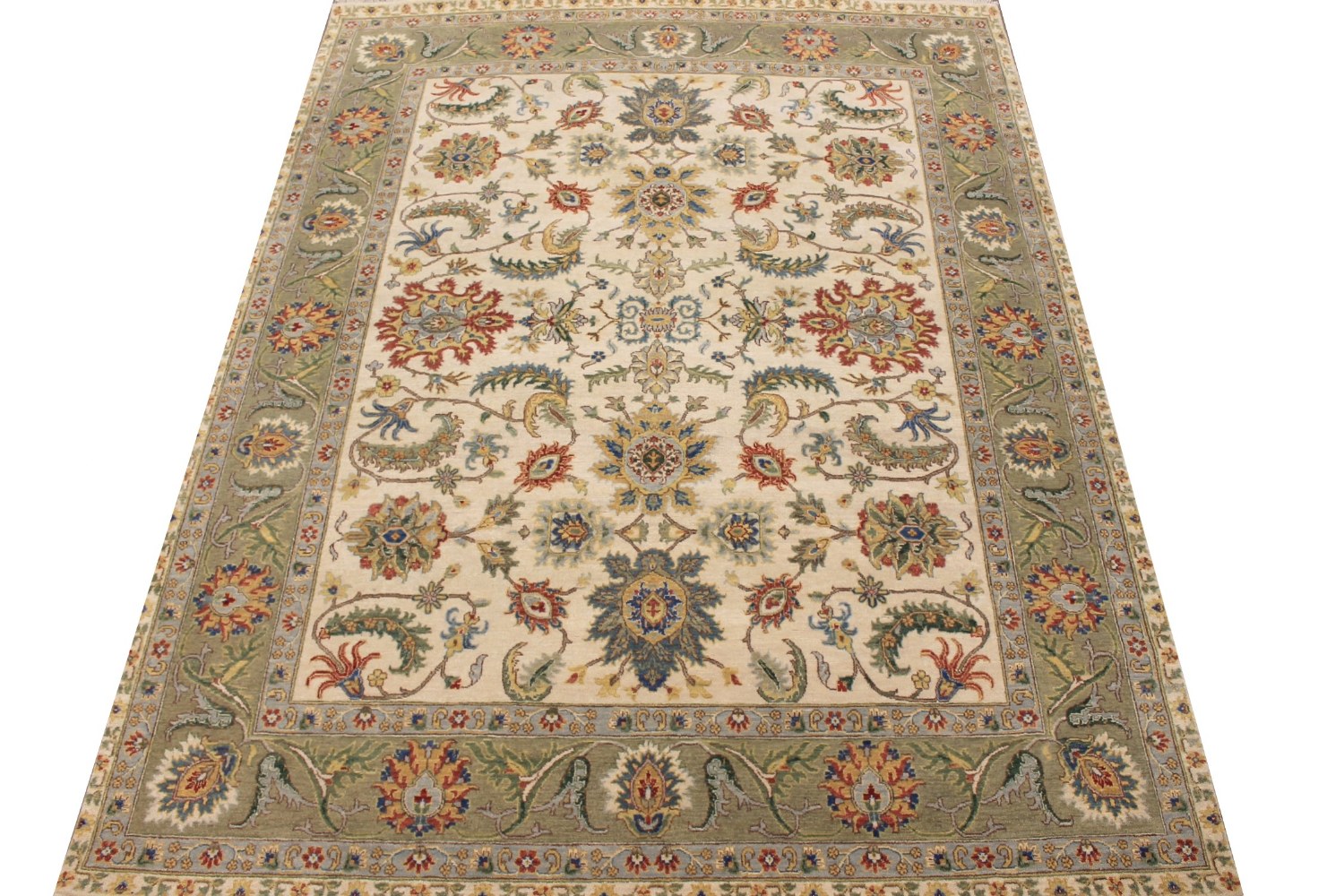 8x10 Traditional Hand Knotted Wool Area Rug - MR028957