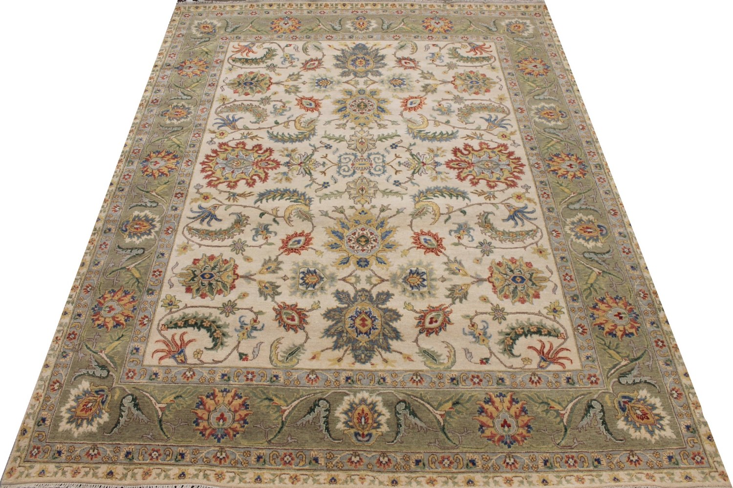 8x10 Traditional Hand Knotted Wool Area Rug - MR028957