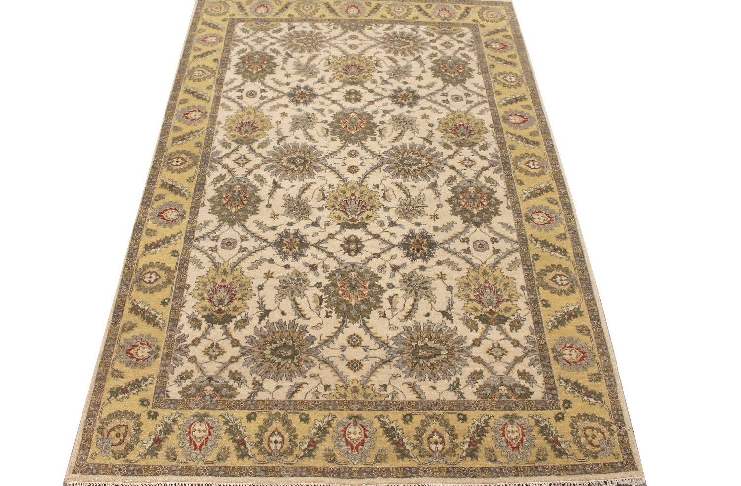 6x9 Traditional Hand Knotted Wool Area Rug - MR028960