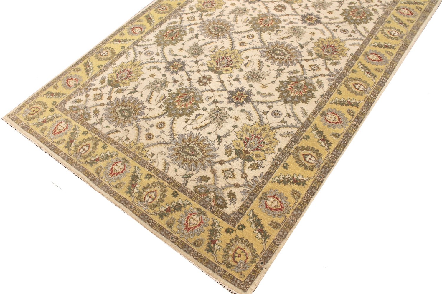 6x9 Traditional Hand Knotted Wool Area Rug - MR028960