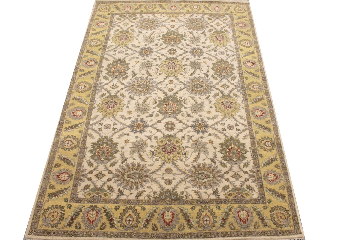 6x9 Traditional Hand Knotted Wool Area Rug - MR028960