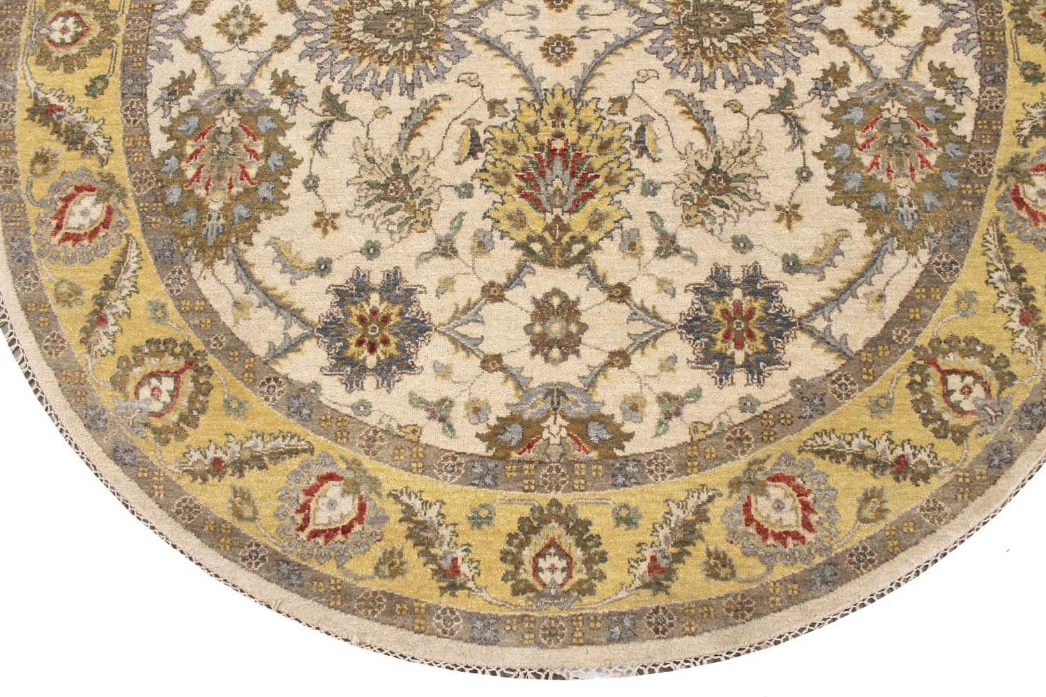 6 ft. - 7 ft. Round & Square Traditional Hand Knotted Wool Area Rug - MR028961