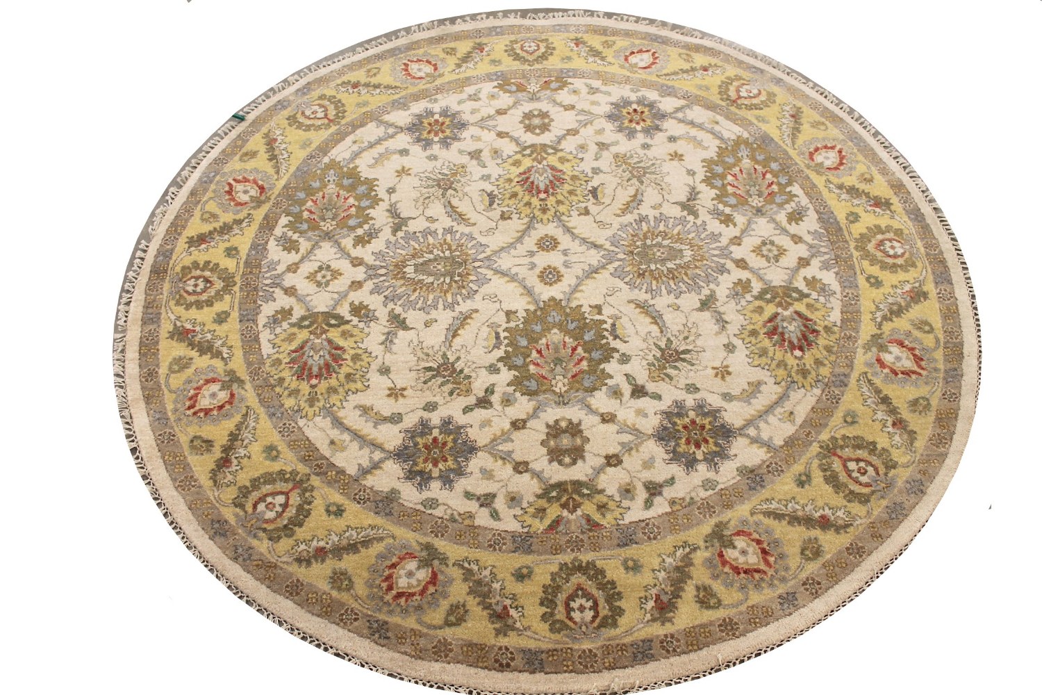 6 ft. - 7 ft. Round & Square Traditional Hand Knotted Wool Area Rug - MR028961