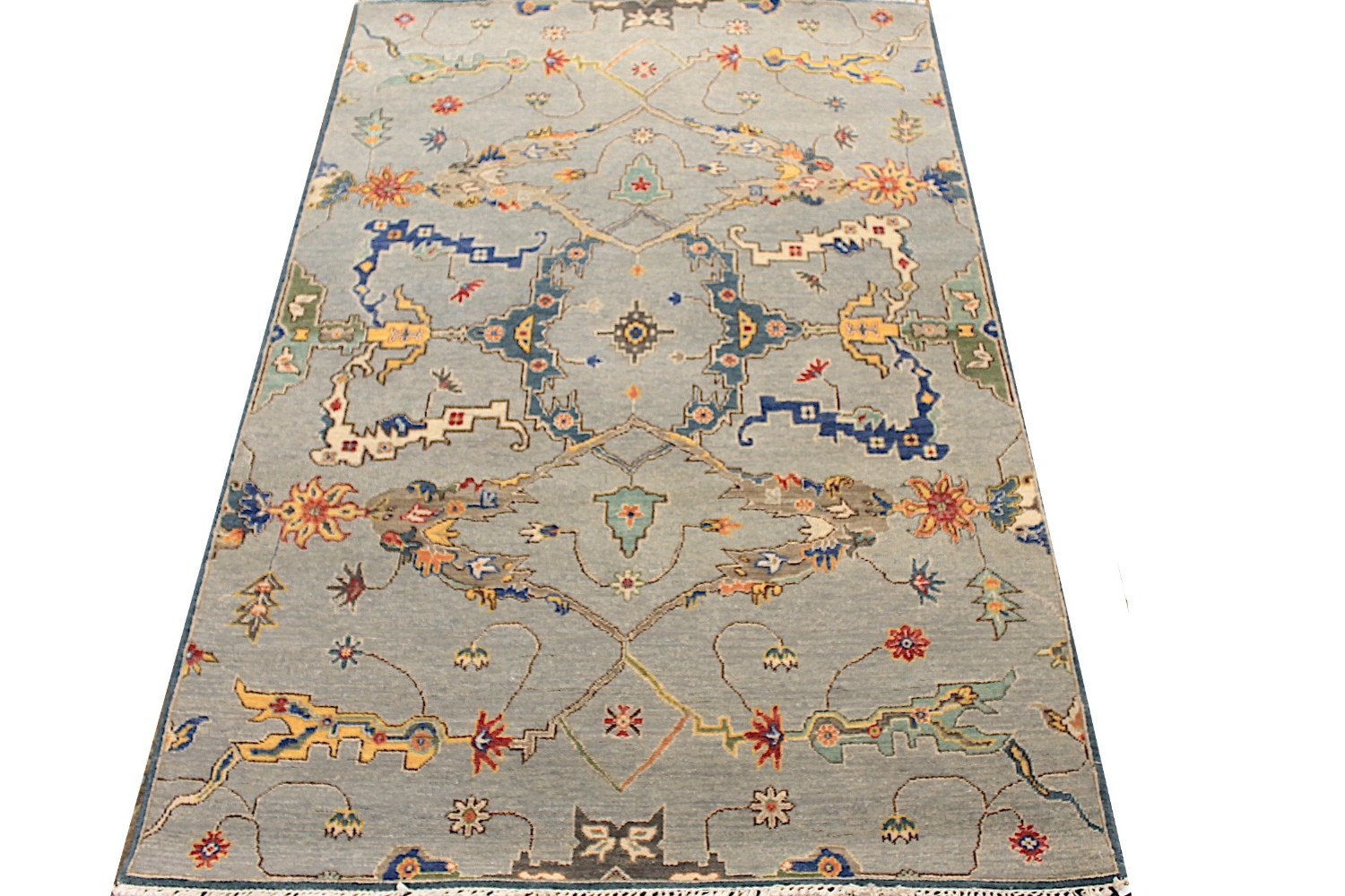 4x6 Traditional Hand Knotted Wool Area Rug - MR028971