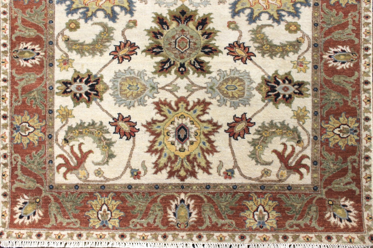 4x6 Traditional Hand Knotted Wool Area Rug - MR028973