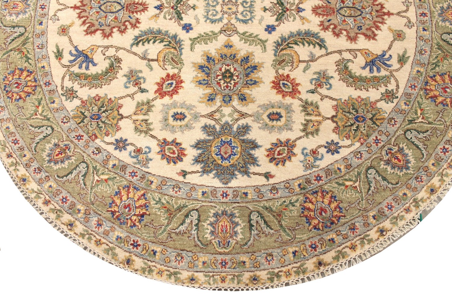 6 ft. - 7 ft. Round & Square Traditional Hand Knotted Wool Area Rug - MR028976