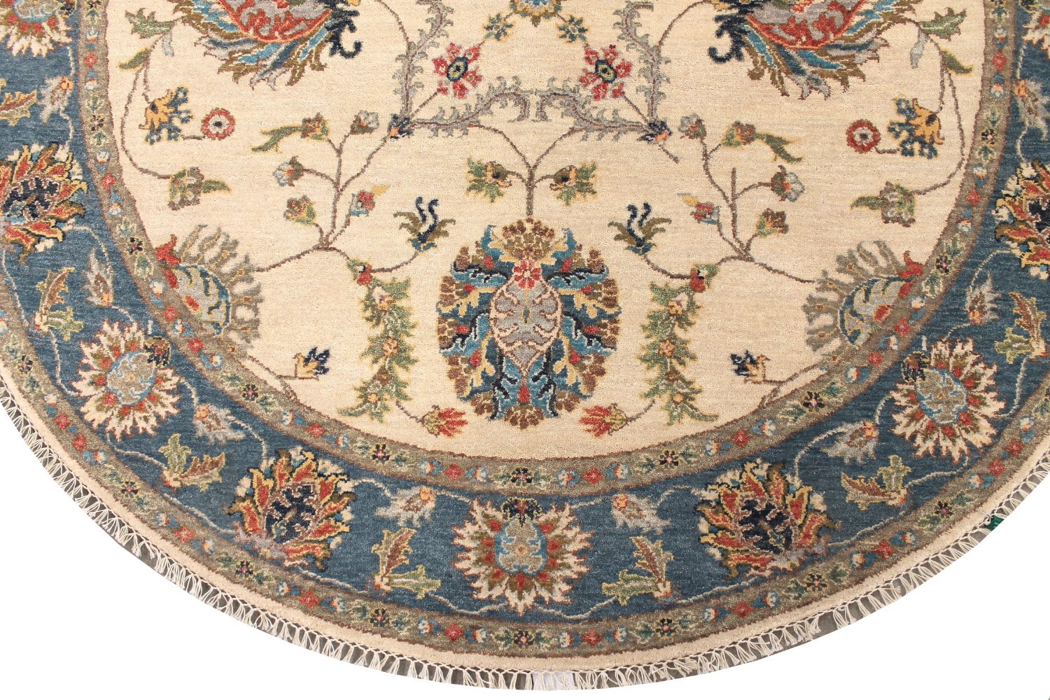 6 ft. - 7 ft. Round & Square Traditional Hand Knotted Wool Area Rug - MR028980