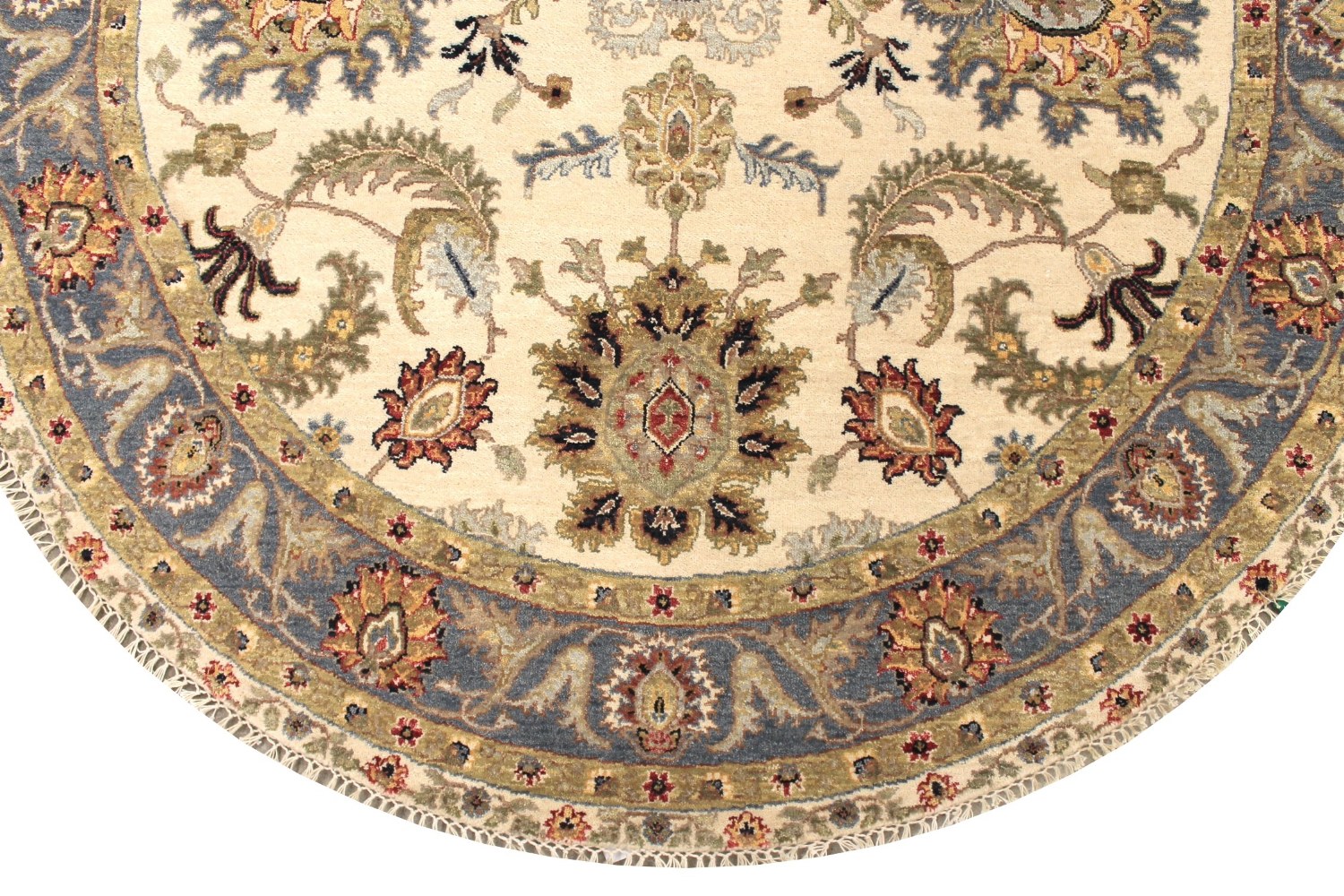 6 ft. - 7 ft. Round & Square Traditional Hand Knotted Wool Area Rug - MR028982