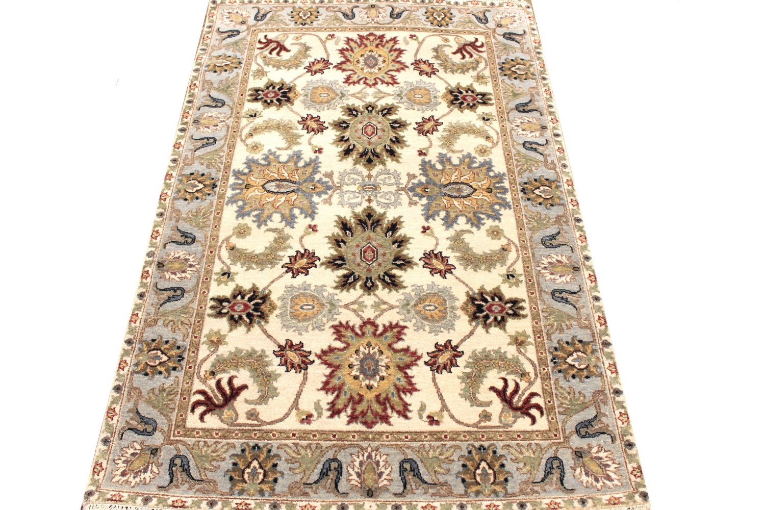 4x6 Traditional Hand Knotted Wool Area Rug - MR028985